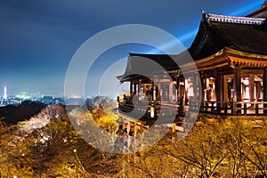 Kiyomizu temple overlook kyoto city