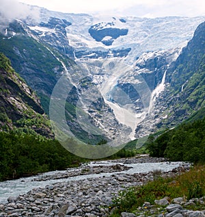 Kjenndalen glacier in Norway.