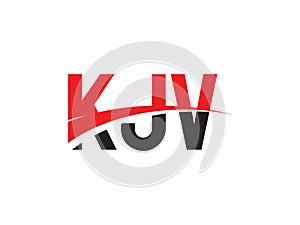 KJV Letter Initial Logo Design Vector Illustration photo