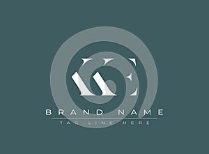KKE abstract letter logo design