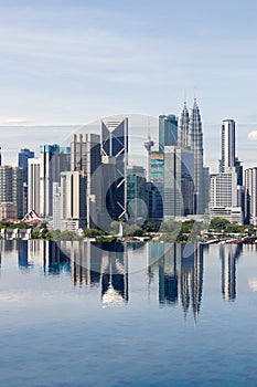 KL CITY VIEW WITH REFLECTION