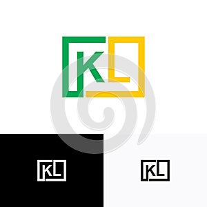 KL, LK letter logo design for business company template vector file