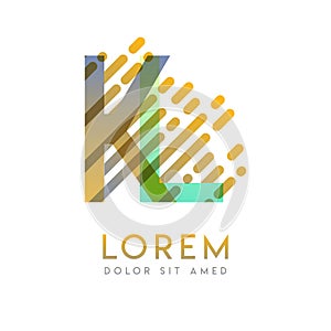 KL logo with the theme of galaxy speed and style that is suitable for creative and business industries. LK Letter Logo design for