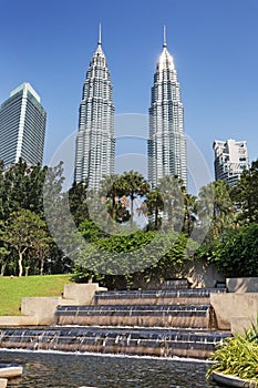KL towers from the park