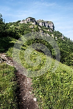 Vrch Klak v pohoří Malá Fatra na Slovensku