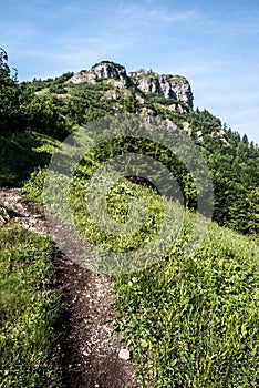 Klak hill in Mala Fatra mountains in Slovakia