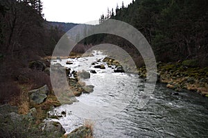 Klamath River Canyon Flowing Free photo