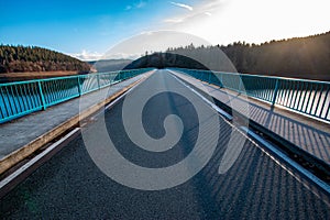 Klamer Bridge over the Versetalsperre nm Sauerland, Germany