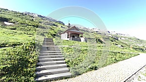 Klausenpass, chapel, Alps, mountain, pass, Switzerland