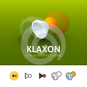 Klaxon icon in different style