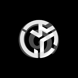 KLC letter logo design on black background. KLC creative initials letter logo concept. KLC letter design