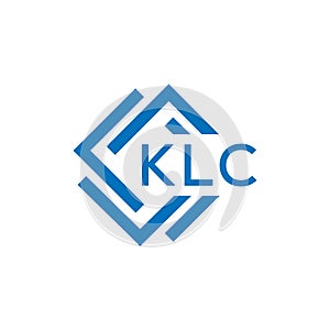 KLC letter logo design on white background. KLC creative circle letter logo concept.