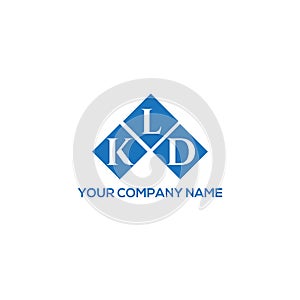 KLD letter logo design on WHITE background. KLD creative initials letter logo concept. photo