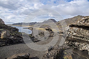 Kleifarvatn Lake on the Reykjanes Peninsula in Iceland