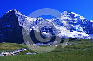 Kleine Scheidegg: The finish of the Jungfrau Marathon, where ma