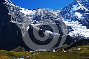 Kleine Scheidegg: The finish of the Jungfrau Marathon, where ma