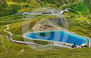 Kleine Scheidegg in Swiss Alps