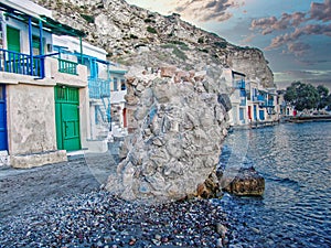 Klima village in Milos island, Greece