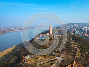 Klimek tower in Grudziadz at Wisla river photo