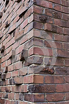 Klinker or Clinker brick corner photo