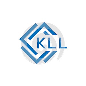 KLL letter logo design on white background. KLL creative circle letter logo concept.