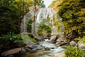 Klong Lan waterfall, evergreen forest