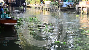 Klong Lat Mayom Canal Floating Market at Bangkok Thailand