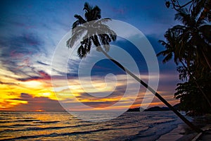 Klong Prao Beach during Sunset in koh Chang, Trat, Thailand