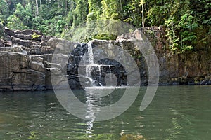 Klong Yai Kee waterfall in Koh Kood island, Thailand