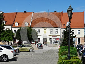 KLUCZBORK  The main square in the city center [rynek] ,Silesia-Poland