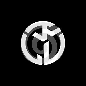 KLV letter logo design on black background. KLV creative initials letter logo concept. KLV letter design