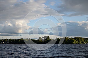 Klyazmen reservoir of the Moscow Canal near the village of Chiverevo