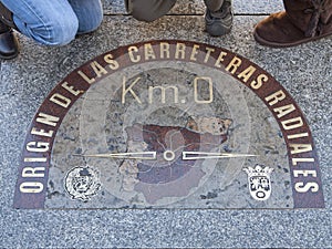 Km 0 ,madrid ,spain