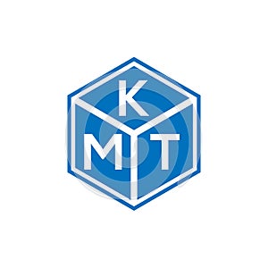 KMT letter logo design on black background. KMT creative initials letter logo concept. KMT letter design