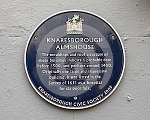 Knaresborough Almshouse in Yorkshire, UK