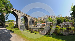 Knaresborough viaduct panorama, England photo