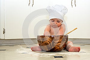 Kneading Baby Boy Chef