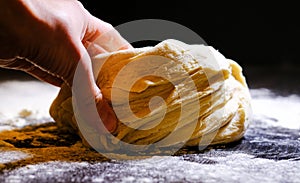 Kneading dough process