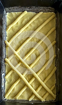 Kneading and shaping the dough for Easter mazurek