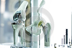 Knee and hip prosthesis for medicine