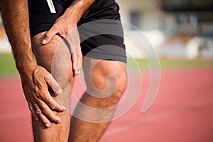 Knee Injuries. Healthcare and sport concept.