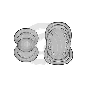 Knee protector and elbow pad icon