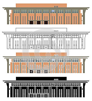 Knesset Israel in front view