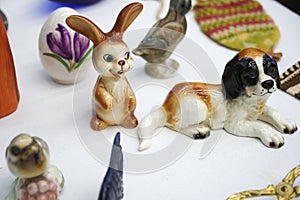 Knick Knacks of Easter Bunny and Egg photo