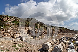 Knidos Cnidus ancient city in Datca Peninsula, Mugla, TURKEY