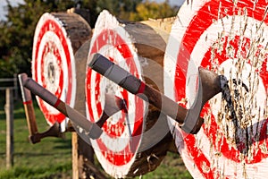 Knife and ax throwing contest italy