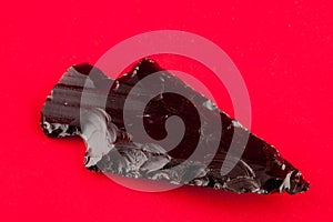 Knife Aztec obsidian photo