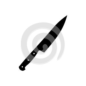 Knife black sign icon. Vector illustration eps 10