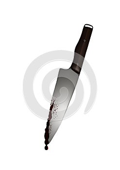 Knife with blood violence crime murder bleed horror