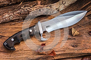 Knife buschcraft for survival, adventure and wilderness life.